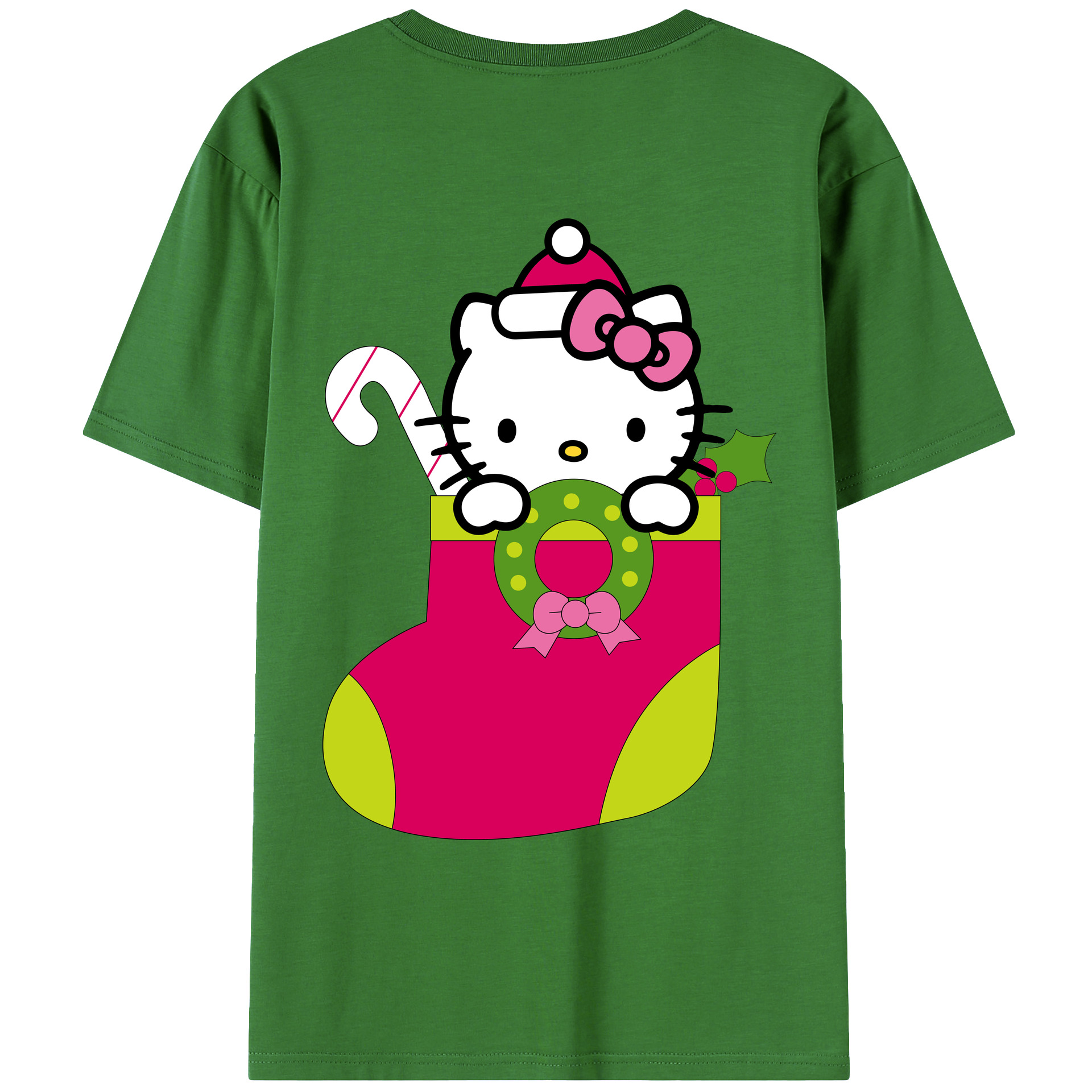（画像用） Hello Kitty ハローキティ レディース半袖Tシャツ(バックプリント)